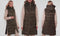 RISING WOMEN’S QUILT HOODED LONG JACKET - BROWN